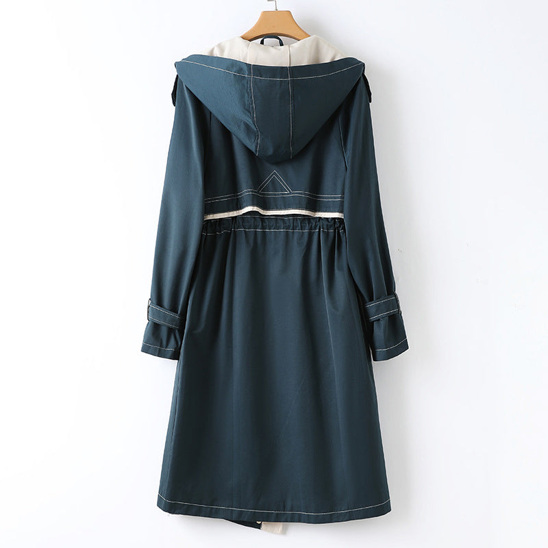Rosgrove | Women - Long Hooded Trench Coat - Waterproof