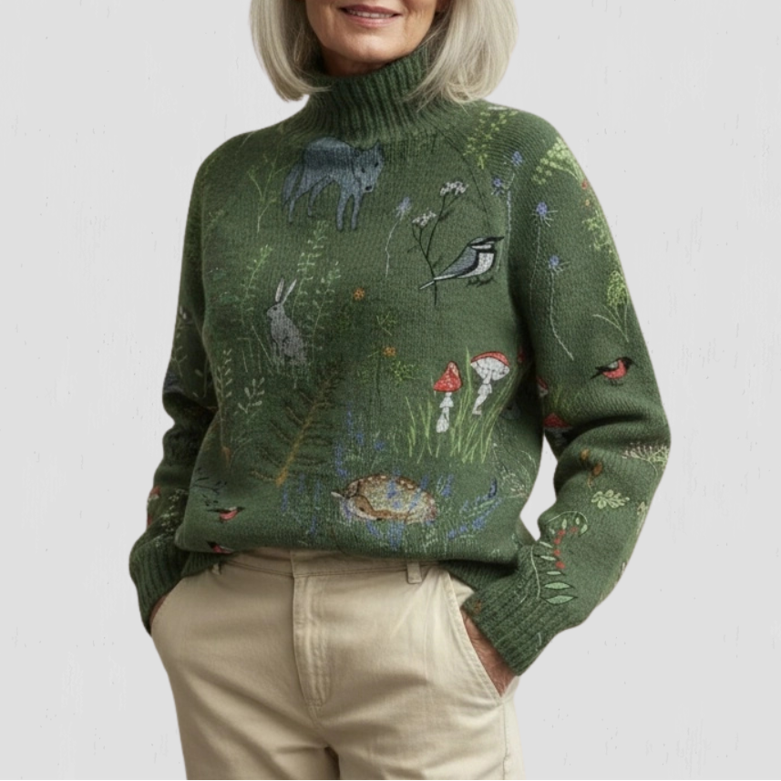 Rosgrove | Women - Knitted Jumper - Forest Print