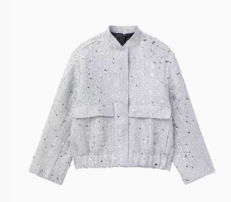 Rosgrove | Women - Light Sequin Short Jacket - Stylish & Fun