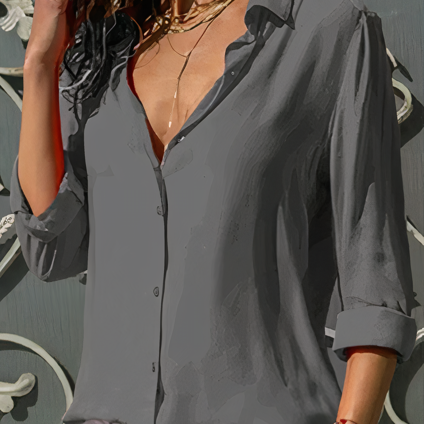 Rosgrove | Women - Blouse - Chiffon - Elegant Occasionwear