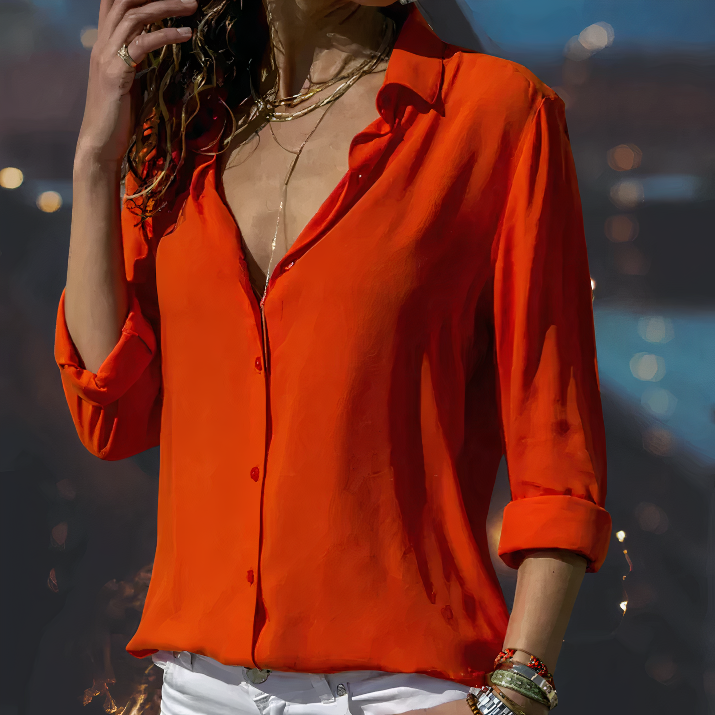 Rosgrove | Women - Blouse - Chiffon - Elegant Occasionwear