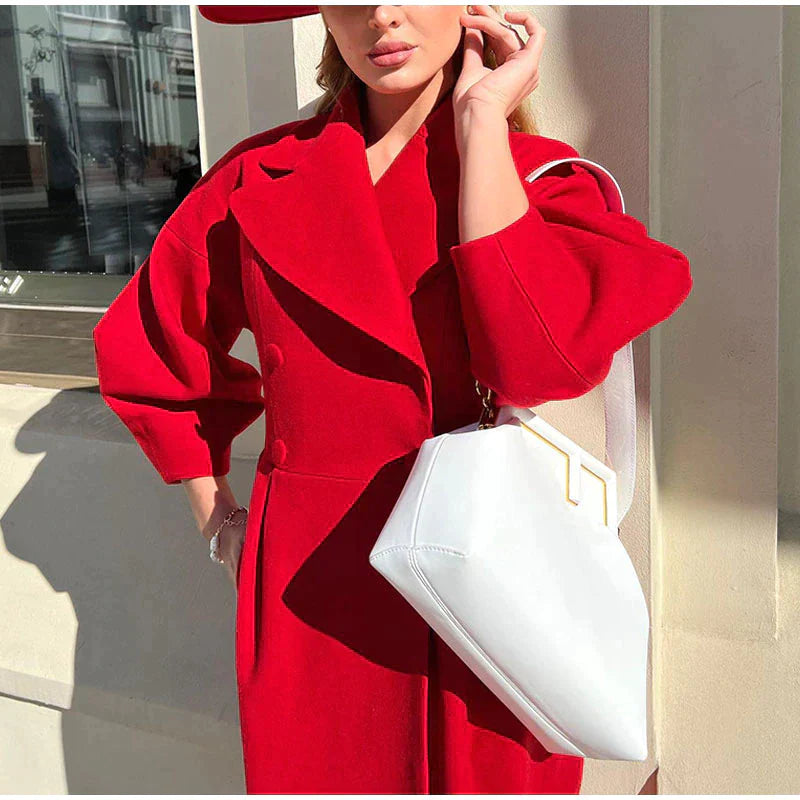 Rosgrove | Women - Double Breasted Coat with Wide Collar
