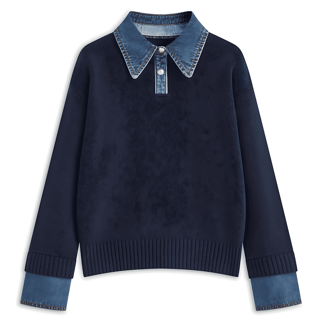 Rosgrove | Women - 2 in 1 Jumper - Lapel Design