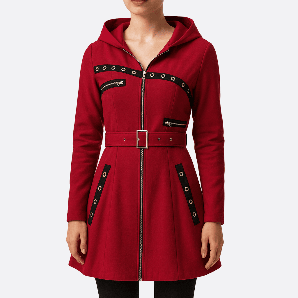 Rosgrove | Women - A-Line Hooded Coat - Wool Feel