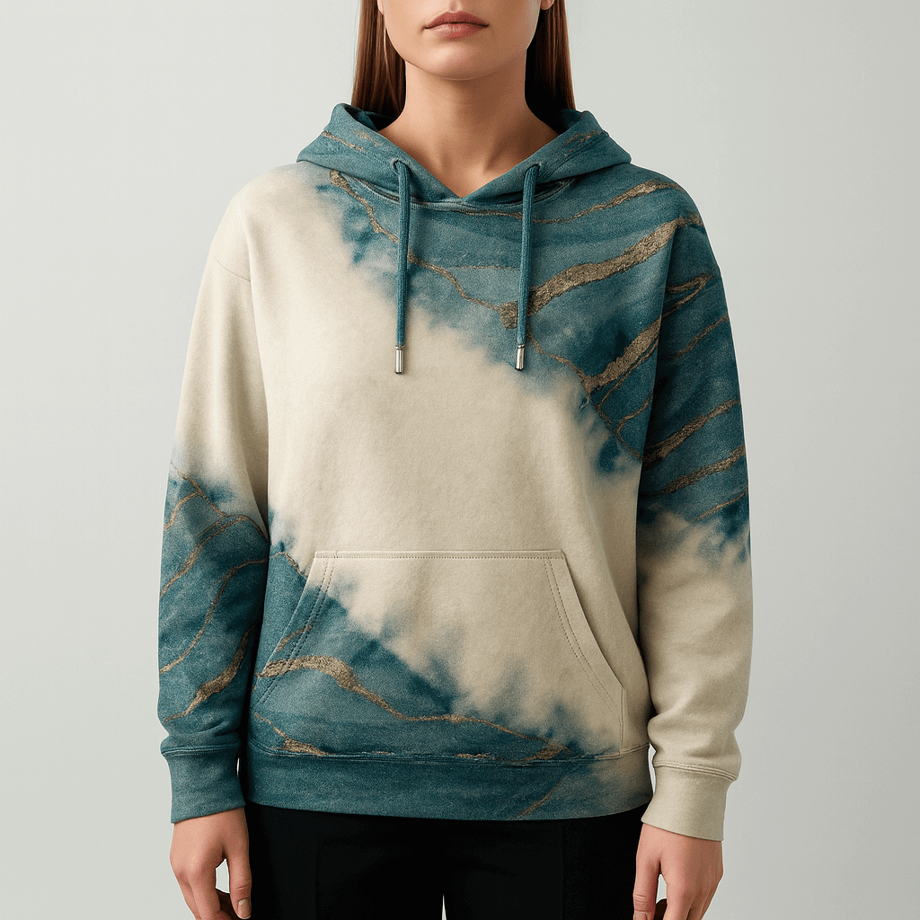 Rosgrove | Women - Abstract Print Hoodie - Cotton Blend