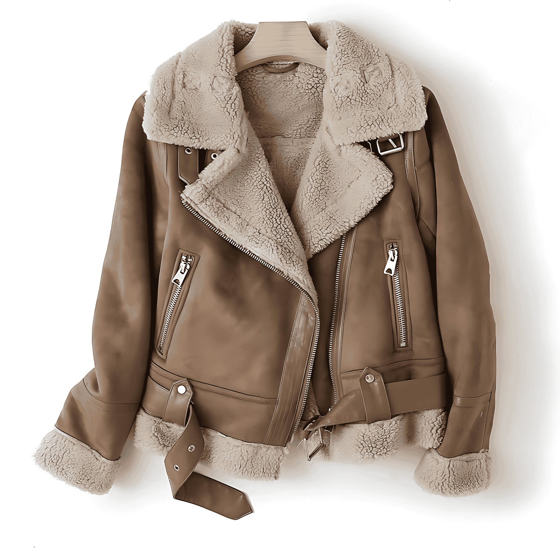 Rosgrove | Women - Biker Jacket - Asymmetric Zip & Lined Collar