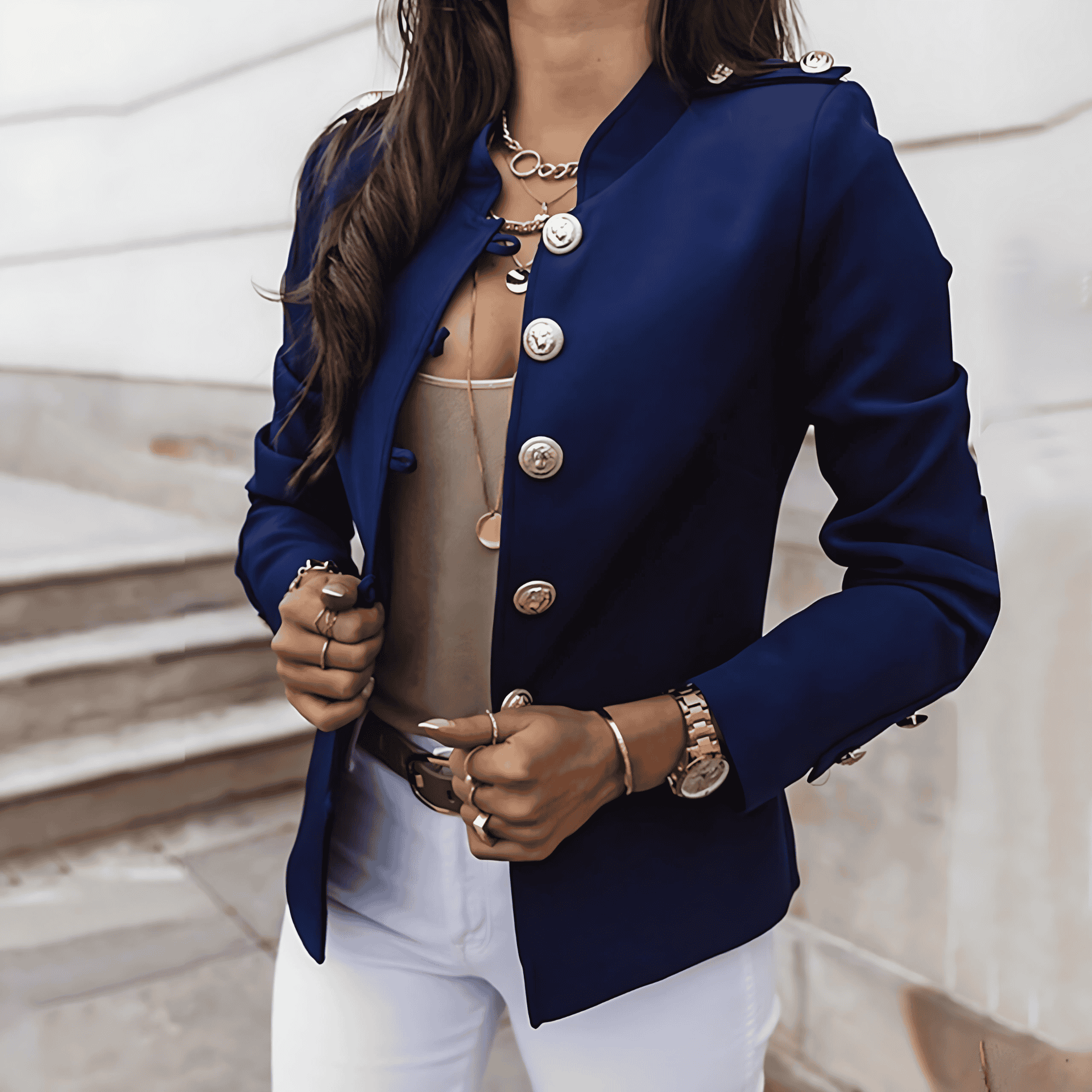 Rosgrove | Women - Button-Front Jacket – Casual Style