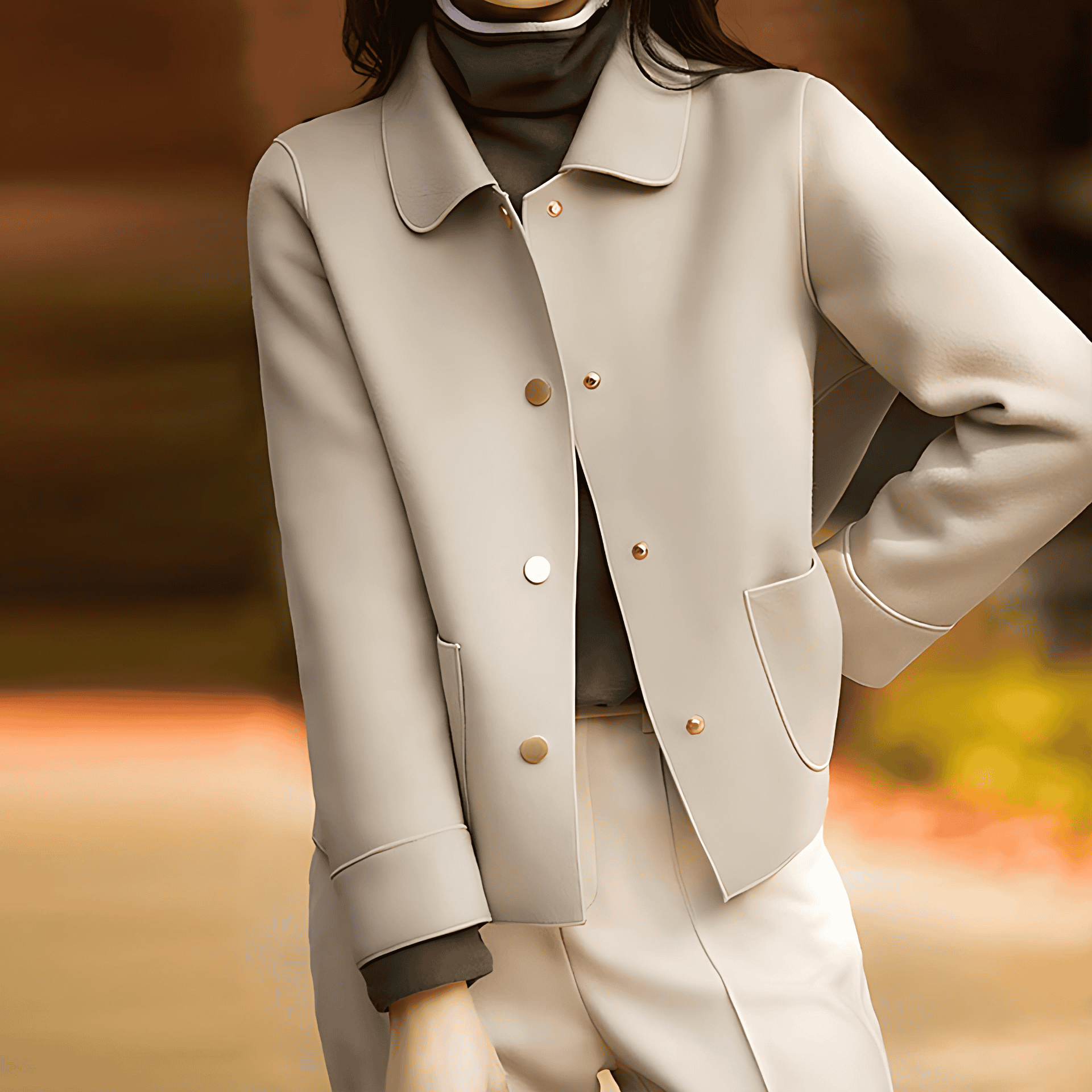 Rosgrove | Women - Button-Up Jacket with Pockets