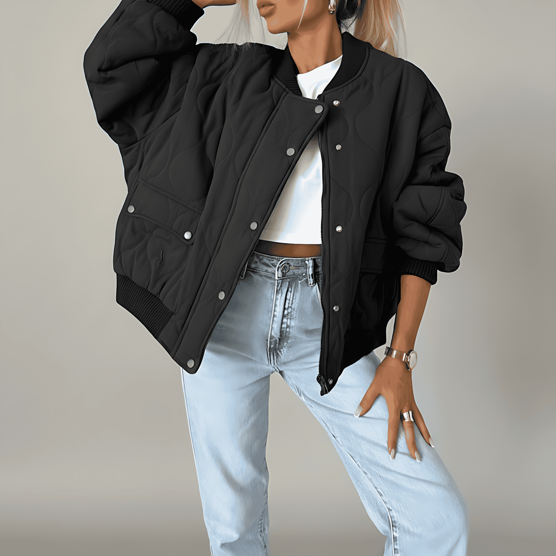 Rosgrove | Women - Casual Comfort Quilted Jacket - Versatile Style
