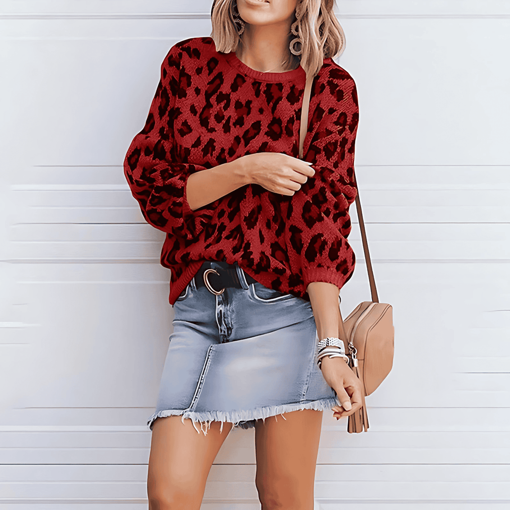 Rosgrove | Women - Casual Jumper with Modern Animal Print