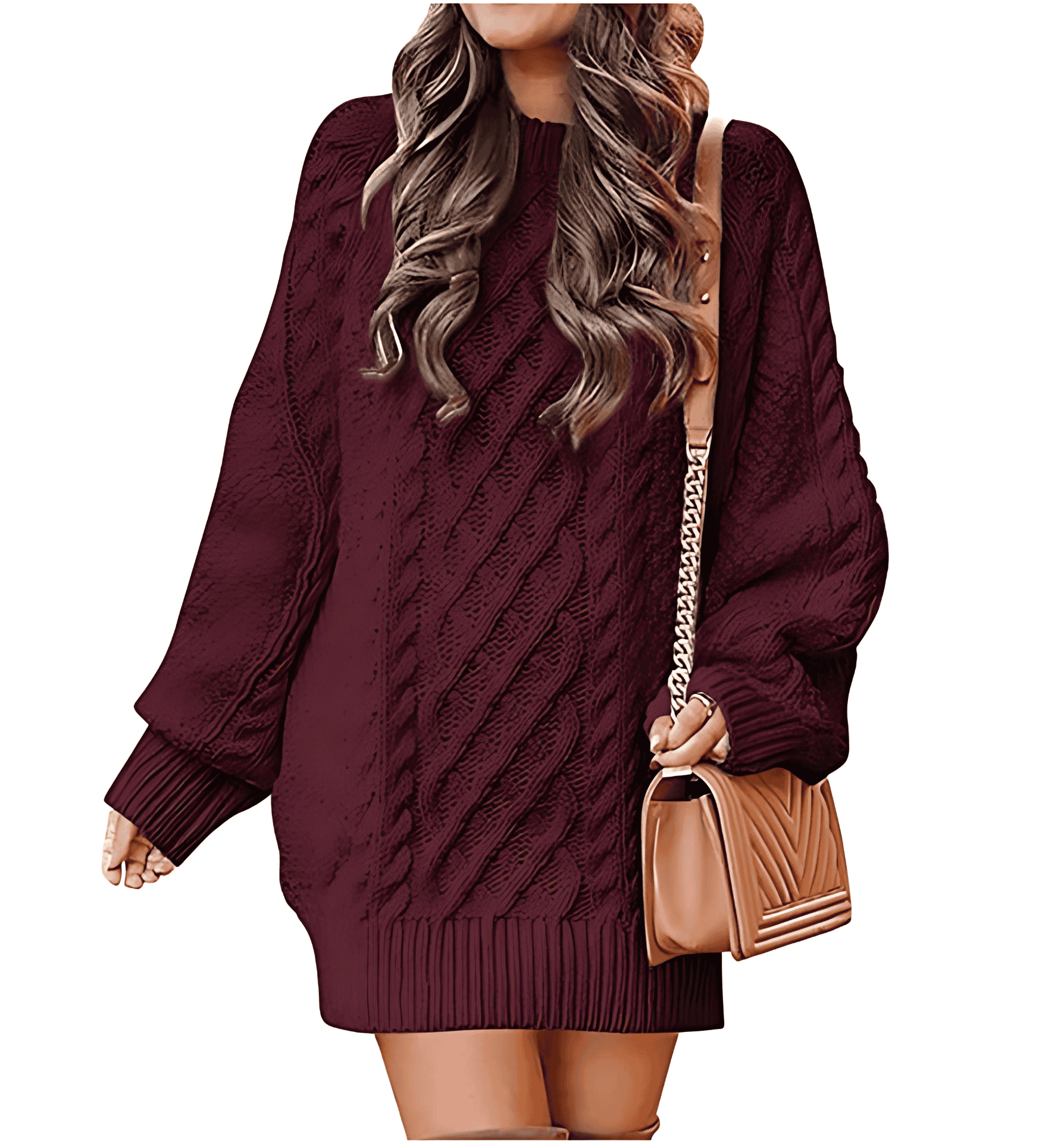 Rosgrove | Women - Casual Large Knitted Jumper - Cable Knit Style