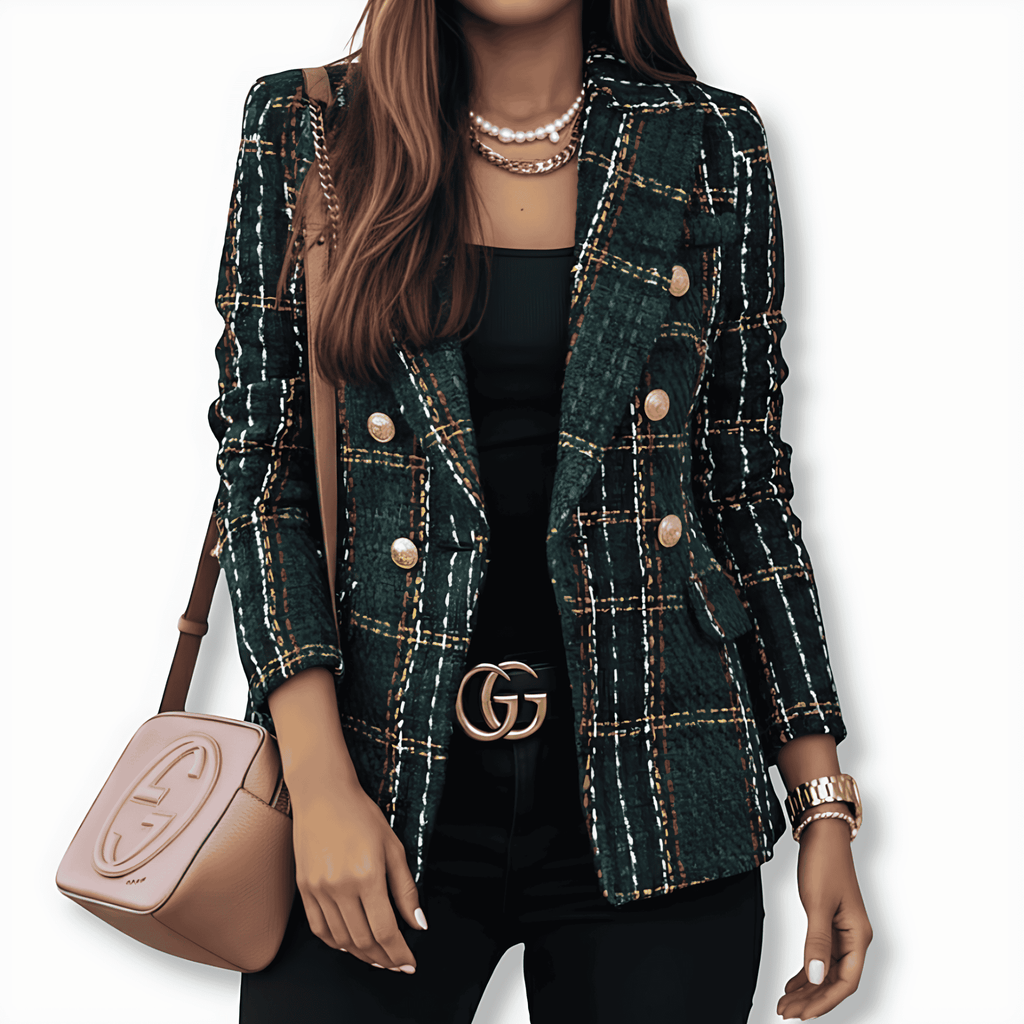 Rosgrove | Women - Check Blazer - Double-Breasted Style