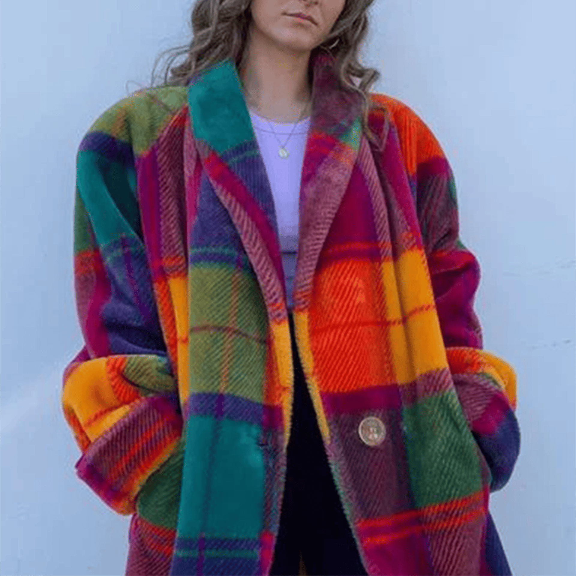 Rosgrove | Women - Checked Oversized Casual Coat