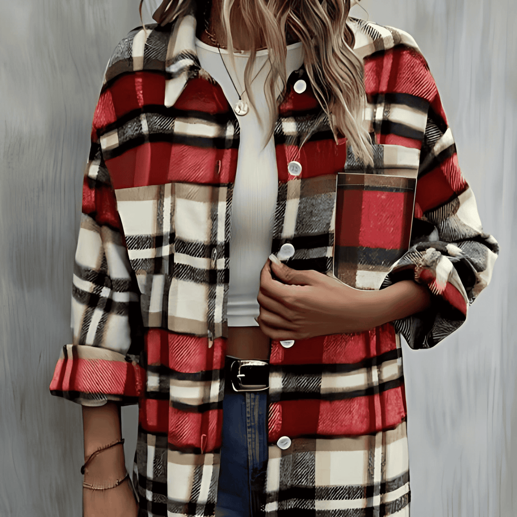 Rosgrove | Women - Checked Shirt Jacket - Casual Style