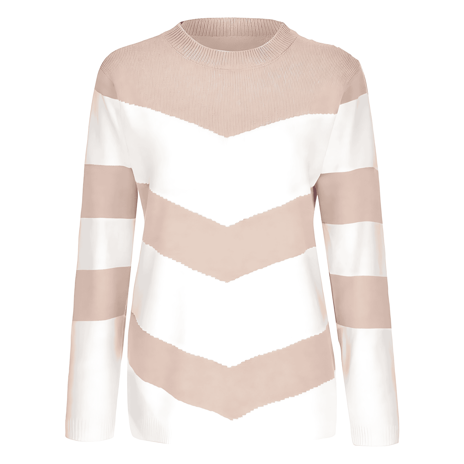 Rosgrove | Women - Chevron Pattern Jumper - Round Neck