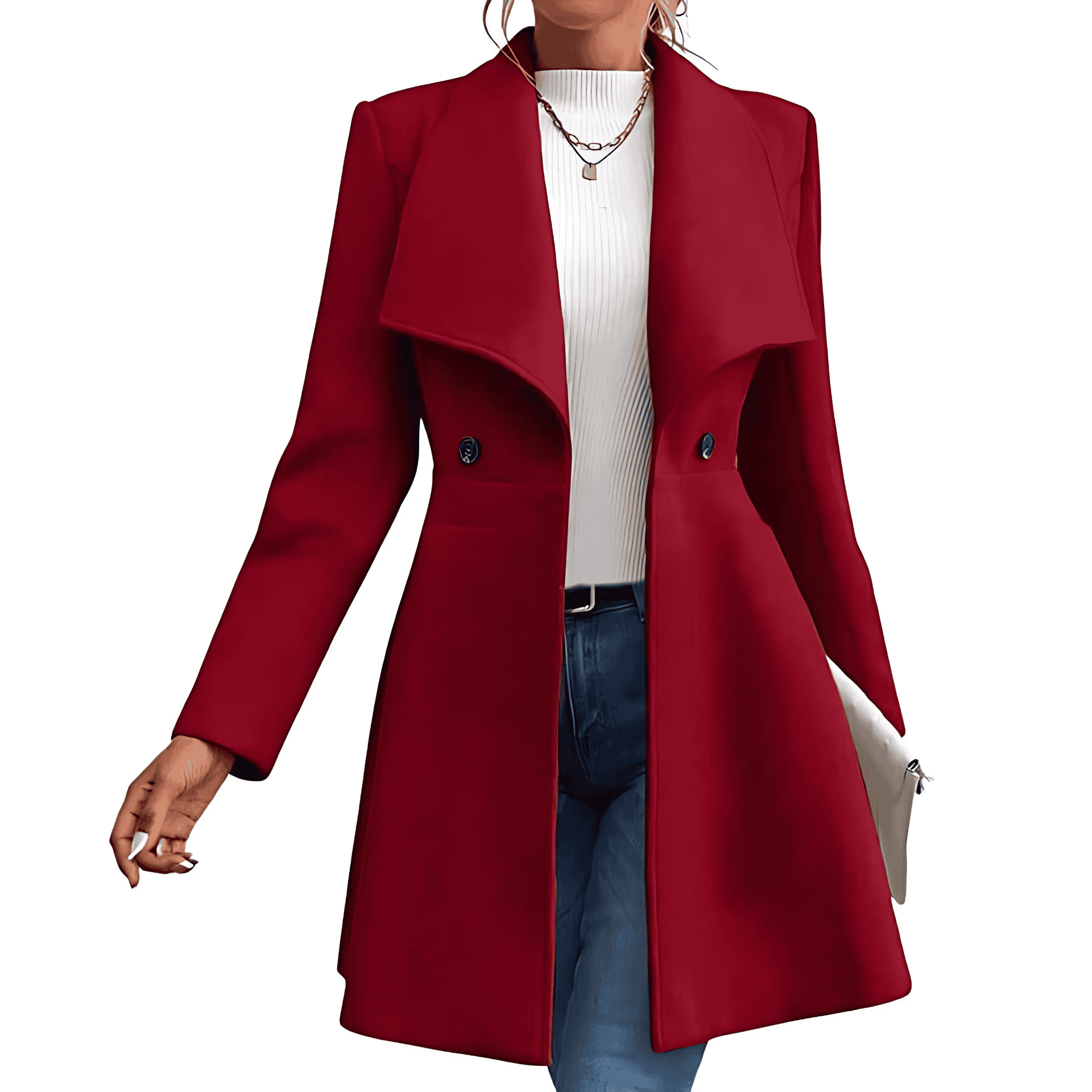 Rosgrove | Women - Chic Transition Jacket with Wide Collar