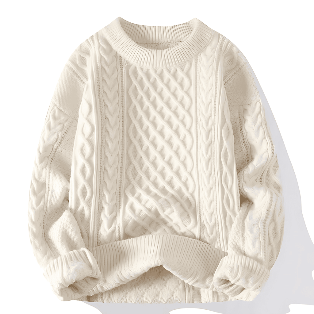 Rosgrove | Women - Chunky Cable Knit Jumper – Crew Neck