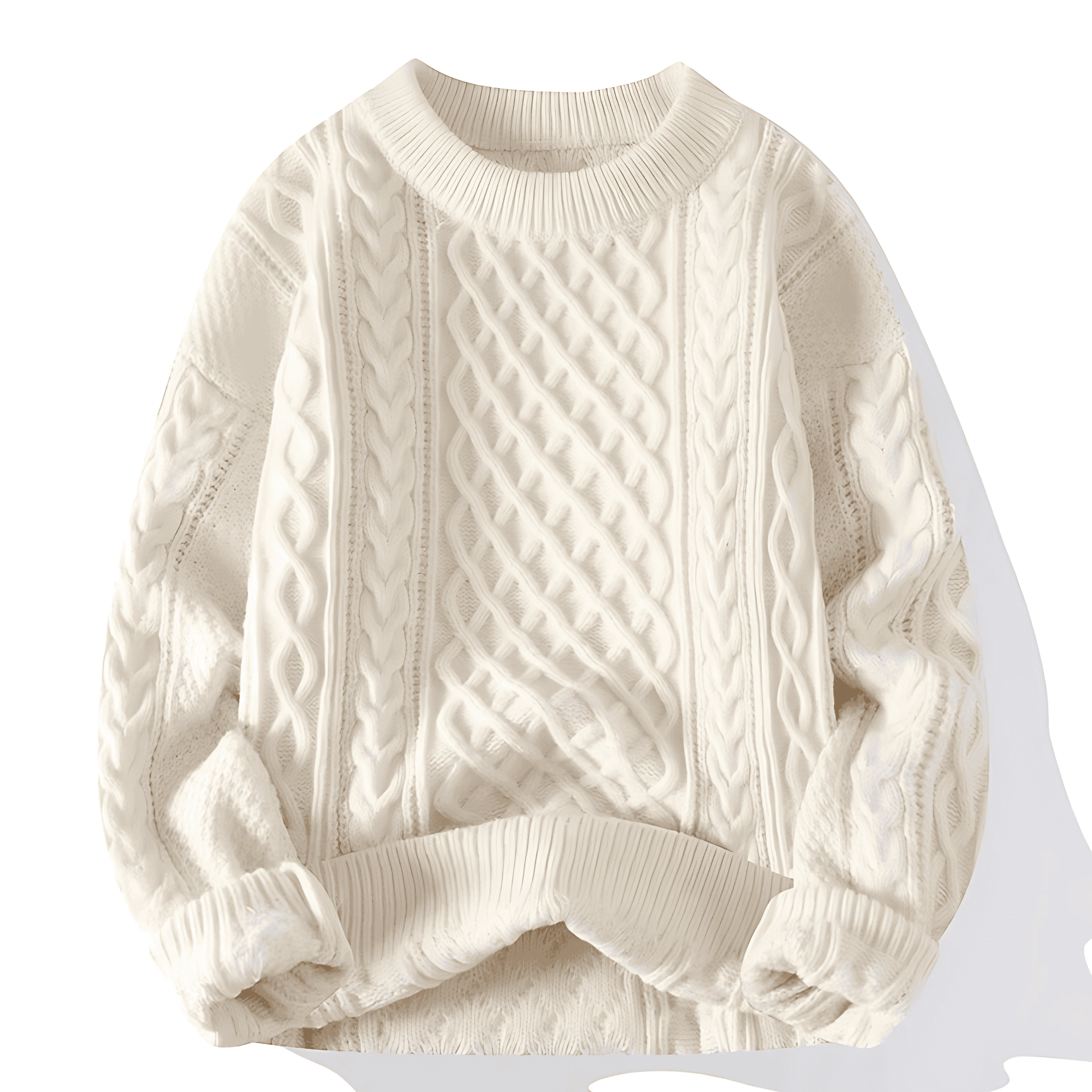 Rosgrove | Women - Chunky Cable Knit Jumper – Crew Neck