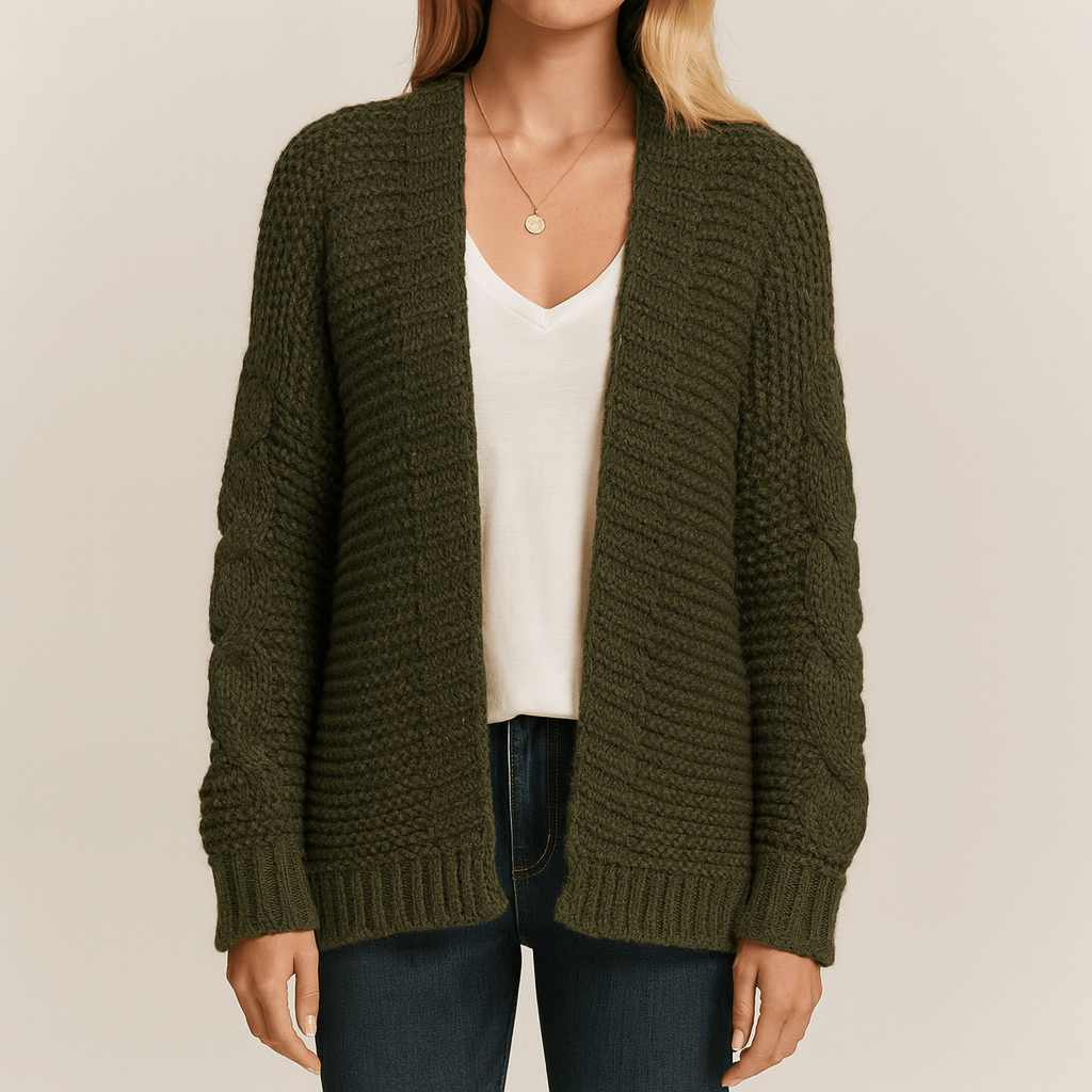 Rosgrove | Women - Chunky Knit Cardigan - Deep Pockets