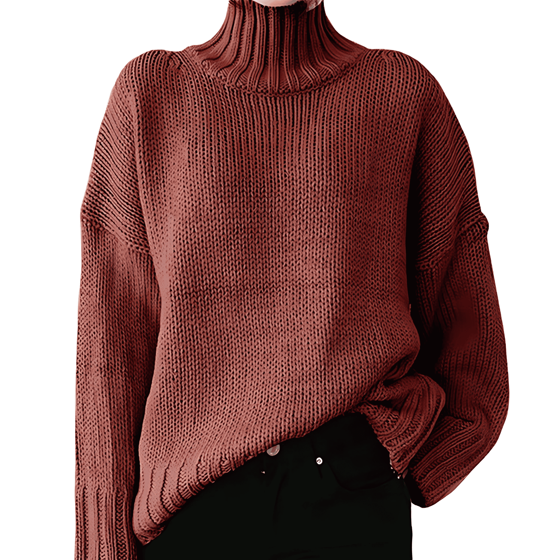 Rosgrove | Women - Chunky Knit Jumper with High Collar