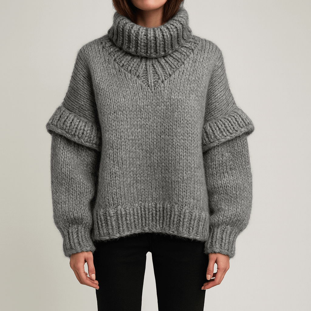 Rosgrove | Women - Chunky Knit Turtleneck Jumper - Oversized
