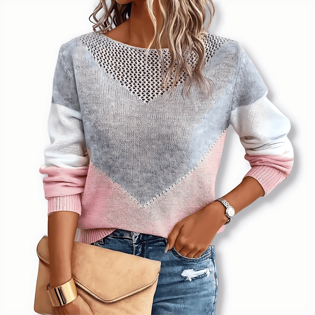 Rosgrove | Women - Colour Block Boat Neck Jumper