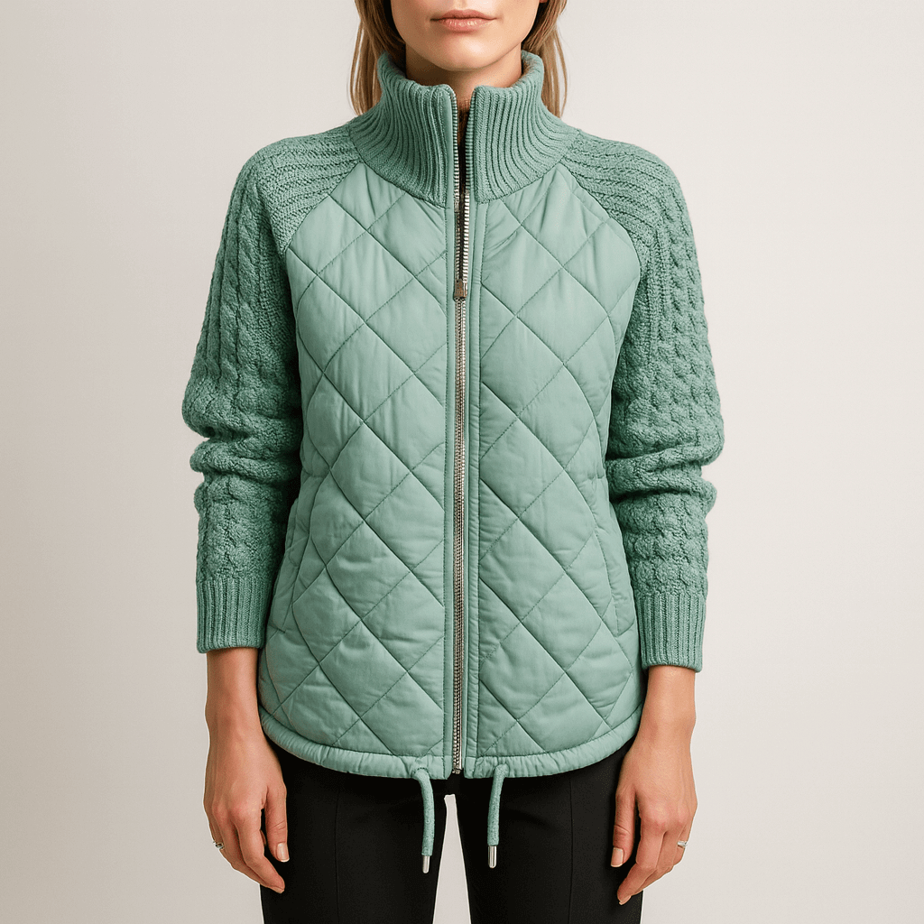 Rosgrove | Women - Cosy Padded Jacket - Knitted Sleeves