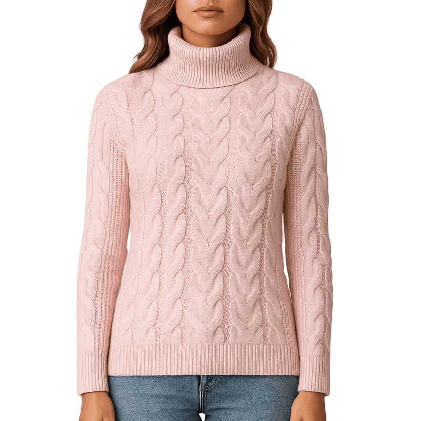 Rosgrove | Women - Cosy Turtleneck Knitted Jumper - Soft Comfort