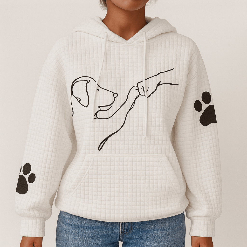 Rosgrove | Women - Cozy Hoodie - Cute Dog Print