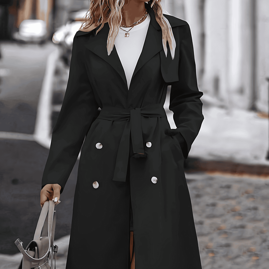 Rosgrove | Women - Double-Breasted Trench Coat - Classic Style