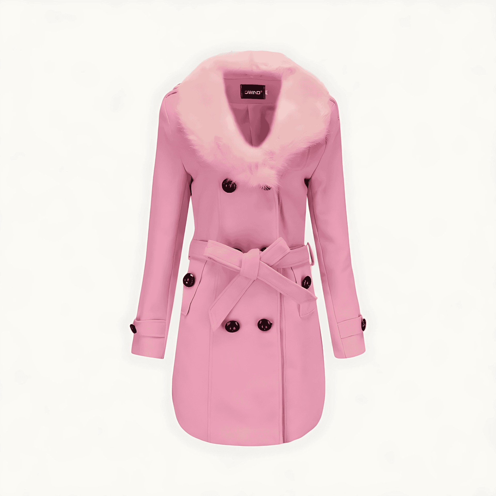 Rosgrove | Women - Double-Breasted Trench Coat with Faux Fur