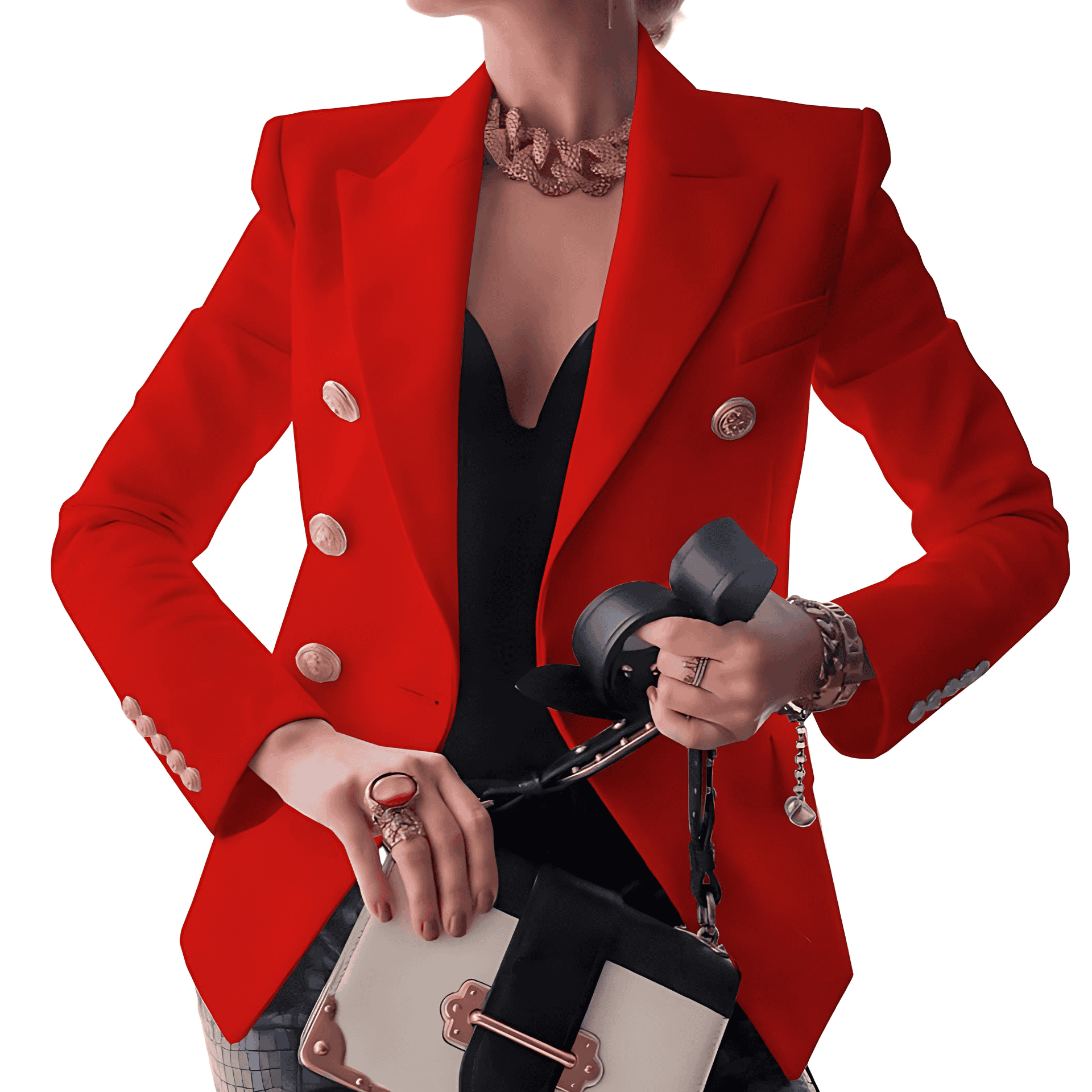 Rosgrove | Women - Elegant Blazer - Double Button Style
