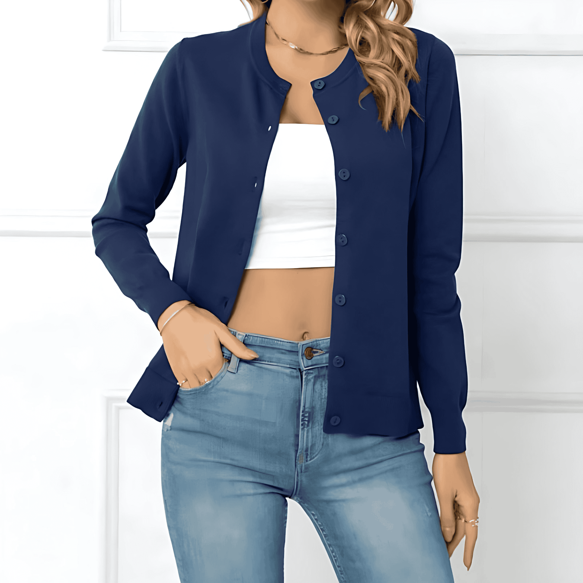 Rosgrove | Women - Elegant Cardigan with Fine Buttons