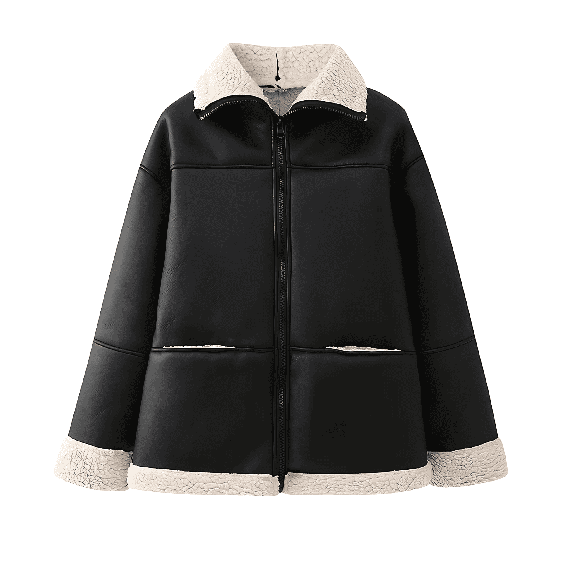 Rosgrove | Women - Faux Leather Jacket with Cosy Lining