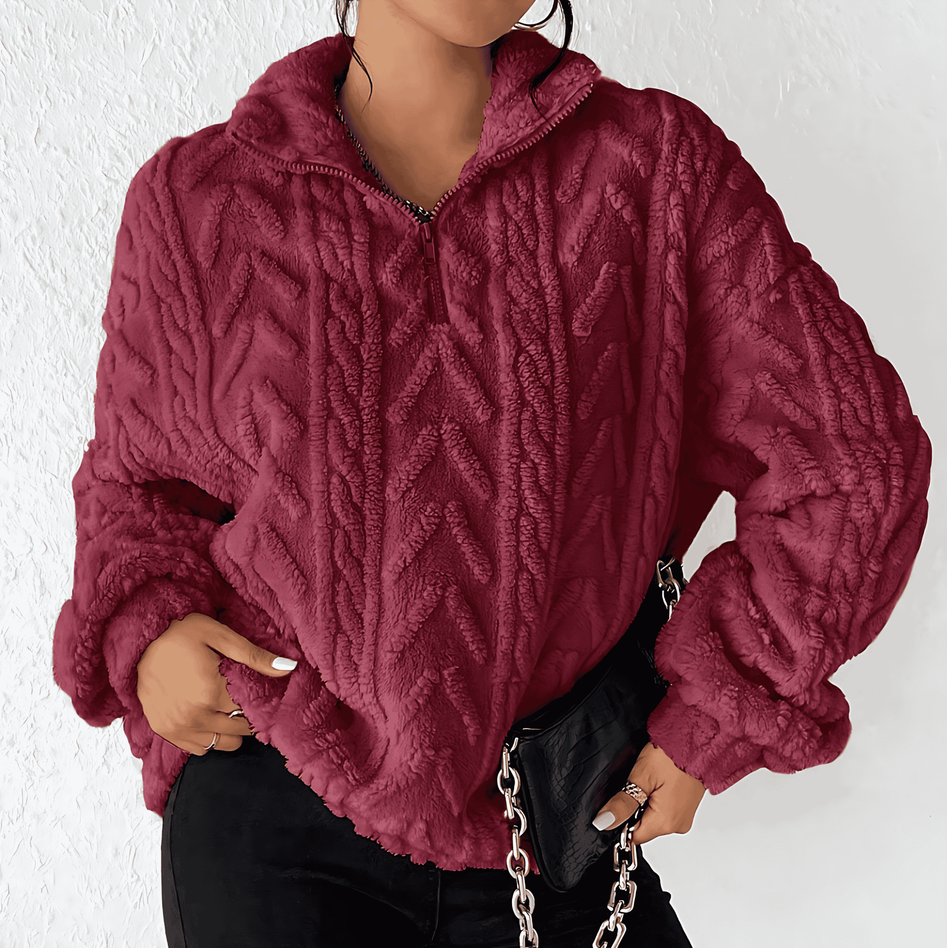 Rosgrove | Women - Fleece Jumper with High Collar