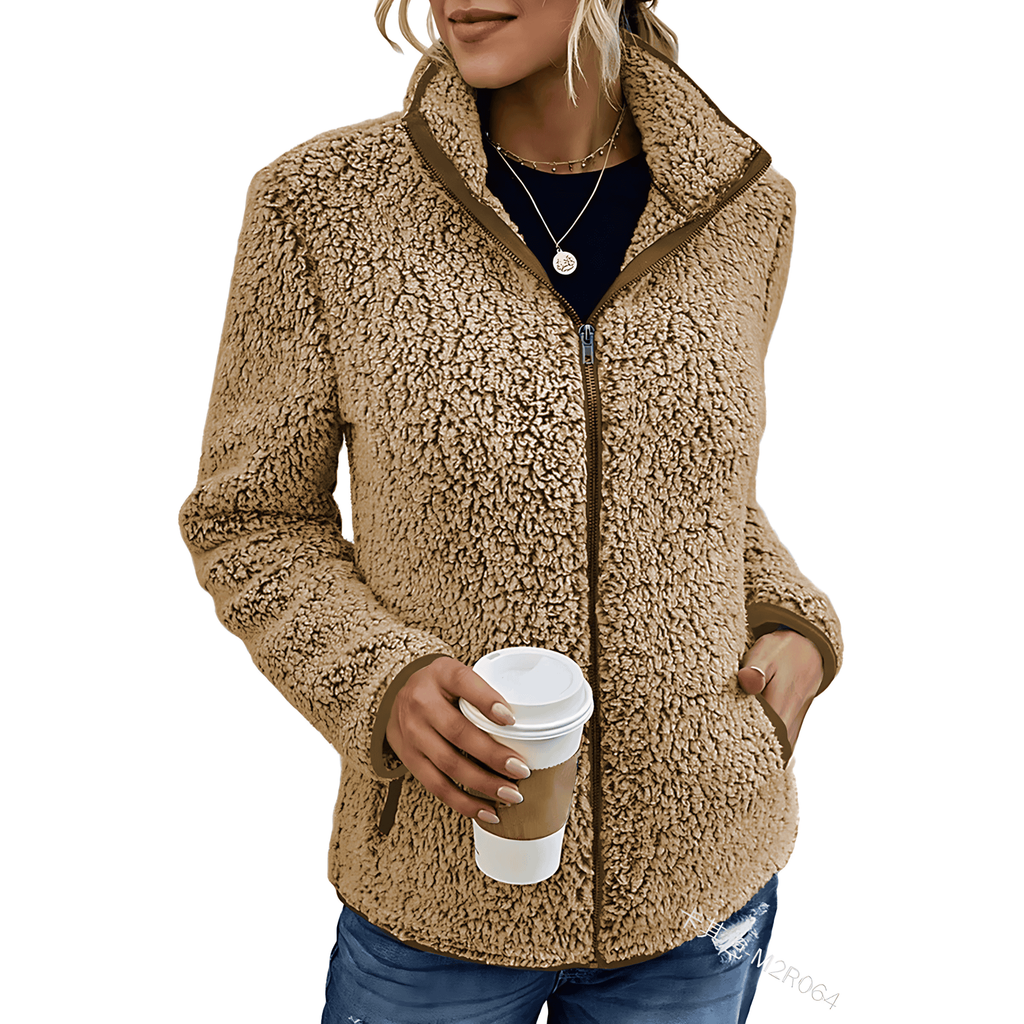 Rosgrove | Women - Fluffy Fleece Jacket - High Collar
