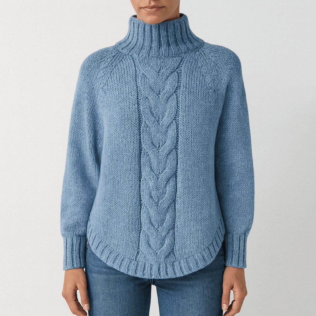 Rosgrove | Women - Funnel Collar Jumper - Cable Knit Style