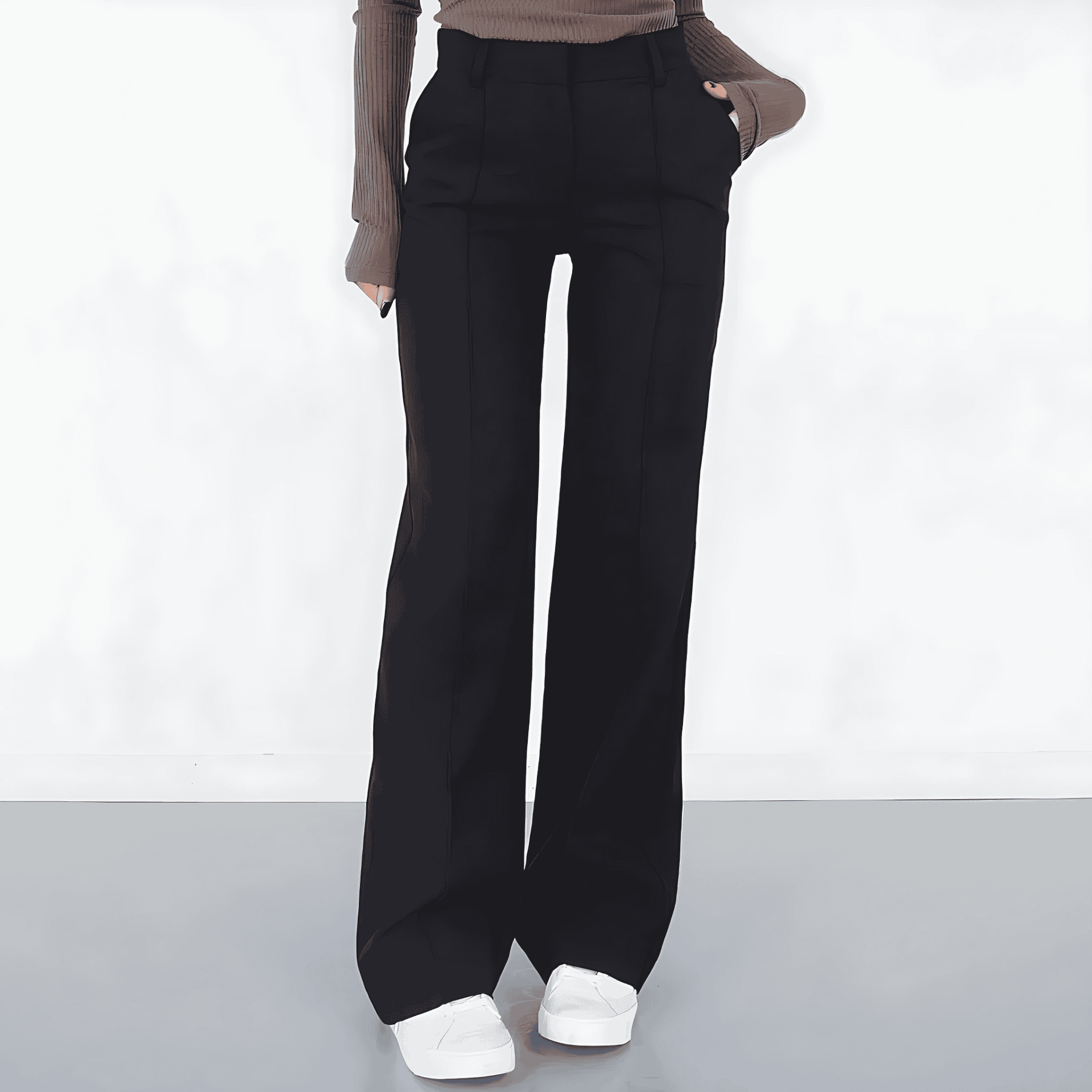 Rosgrove | Women - High-Waisted Straight Leg Trousers - Tailored