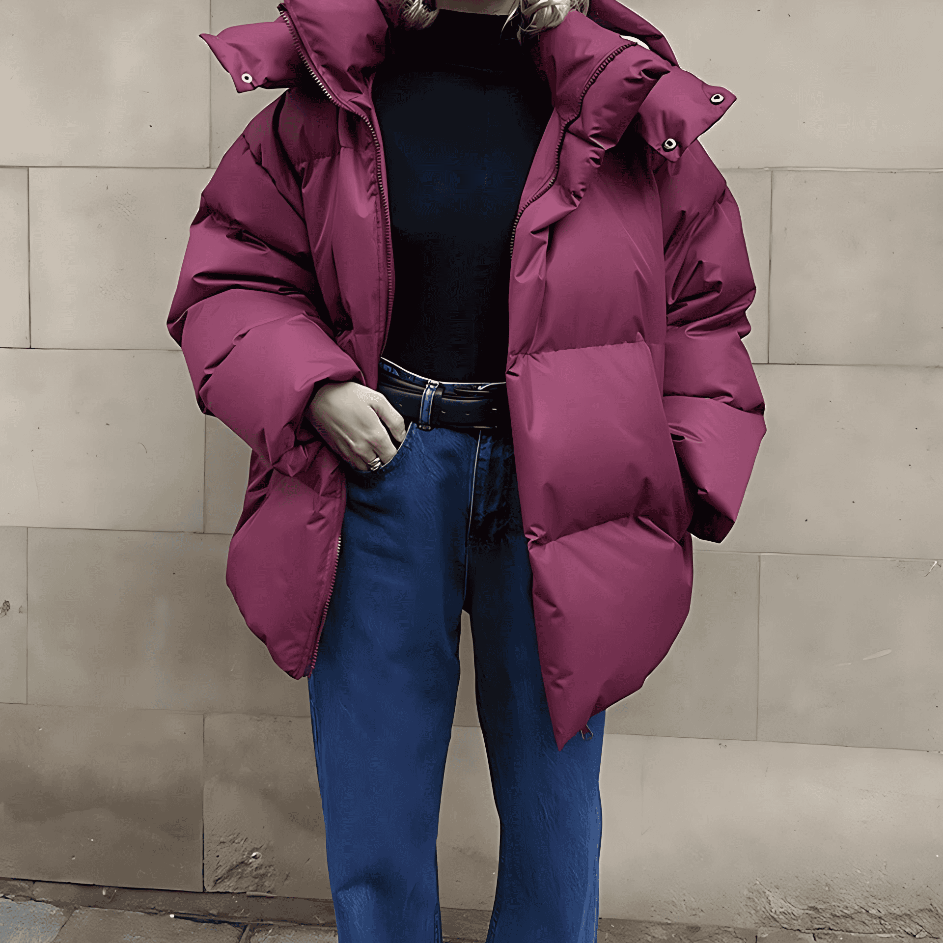 Rosgrove | Women - High Collar Puffer Jacket with Pockets