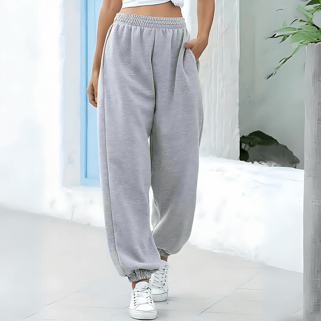 Rosgrove | Women - High Waist Jogging Trousers - Baggy Style