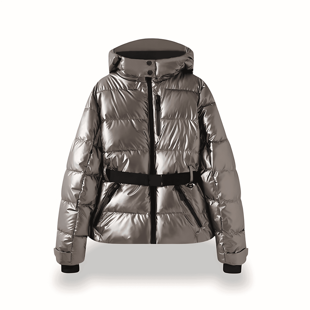Rosgrove | Women - Hooded Belted Puffer Jacket - Cosy Style