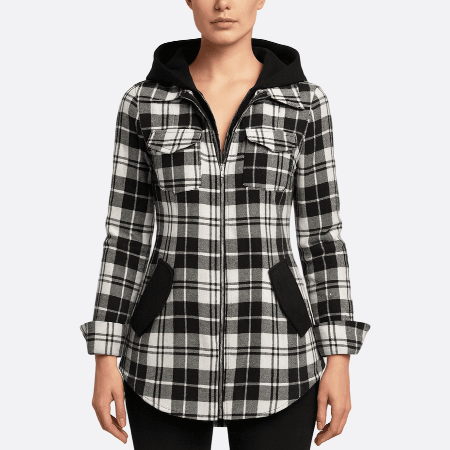 Rosgrove | Women - Hooded Flannel Jacket with Pockets