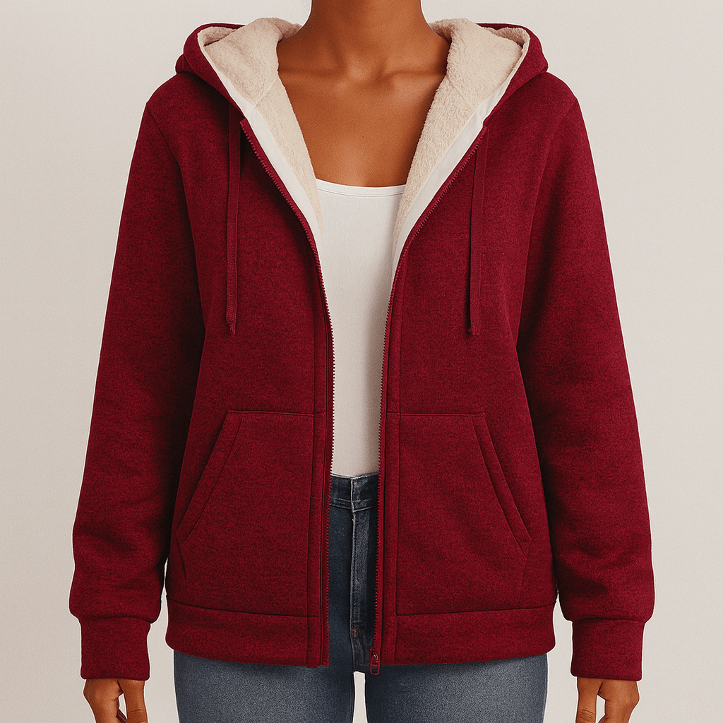 Rosgrove | Women - Hooded Fleece Jacket - Comfy Sleeves