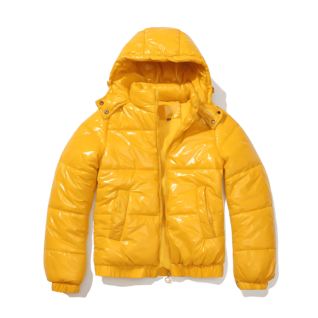 Rosgrove | Women - Hooded Jacket - Stylish Shiny Design