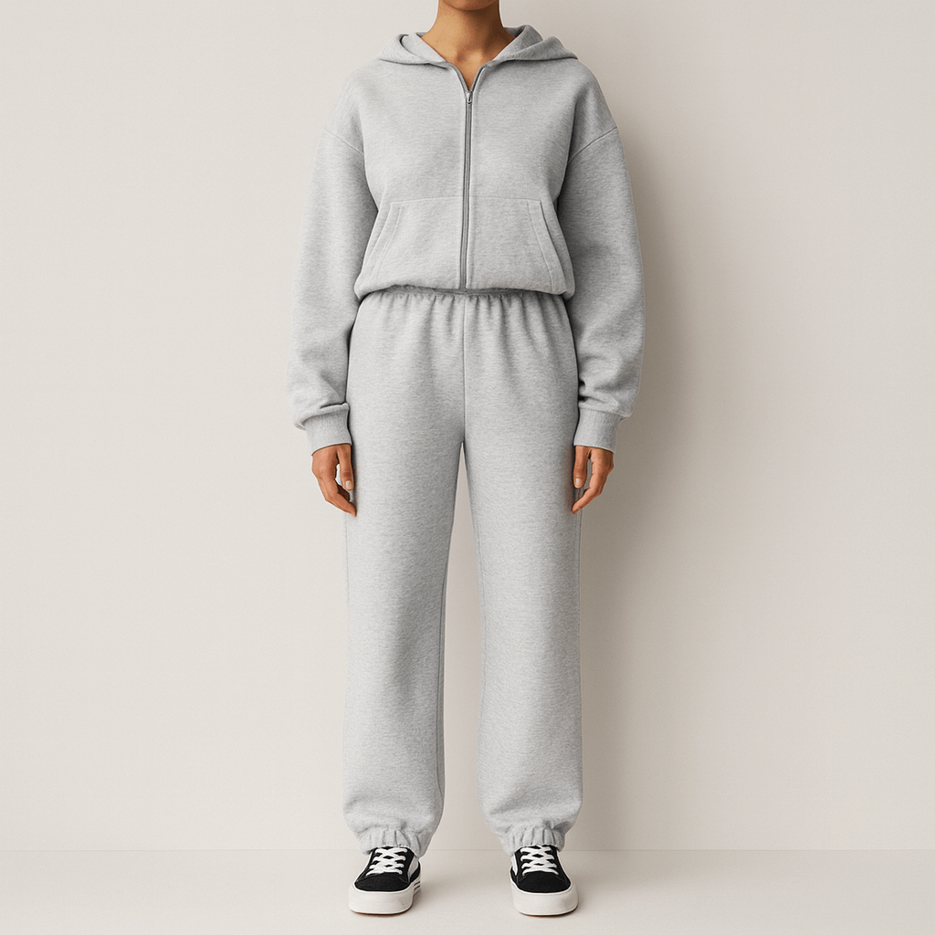 Rosgrove | Women - Hooded Loungewear Set - Wide Cut Comfort Style