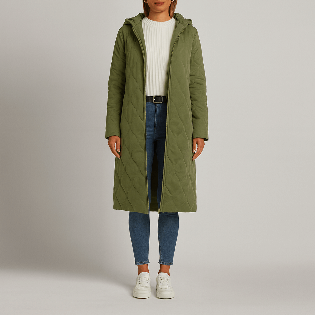 Rosgrove | Women - Hooded Quilted Coat - Soft Padded Comfort