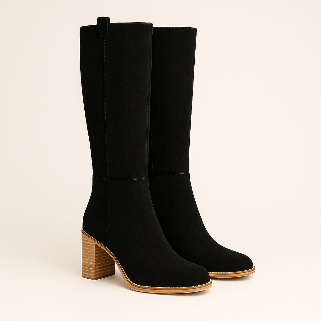 Rosgrove | Women - Knee-High Block Heel Boots - Pointed Toe