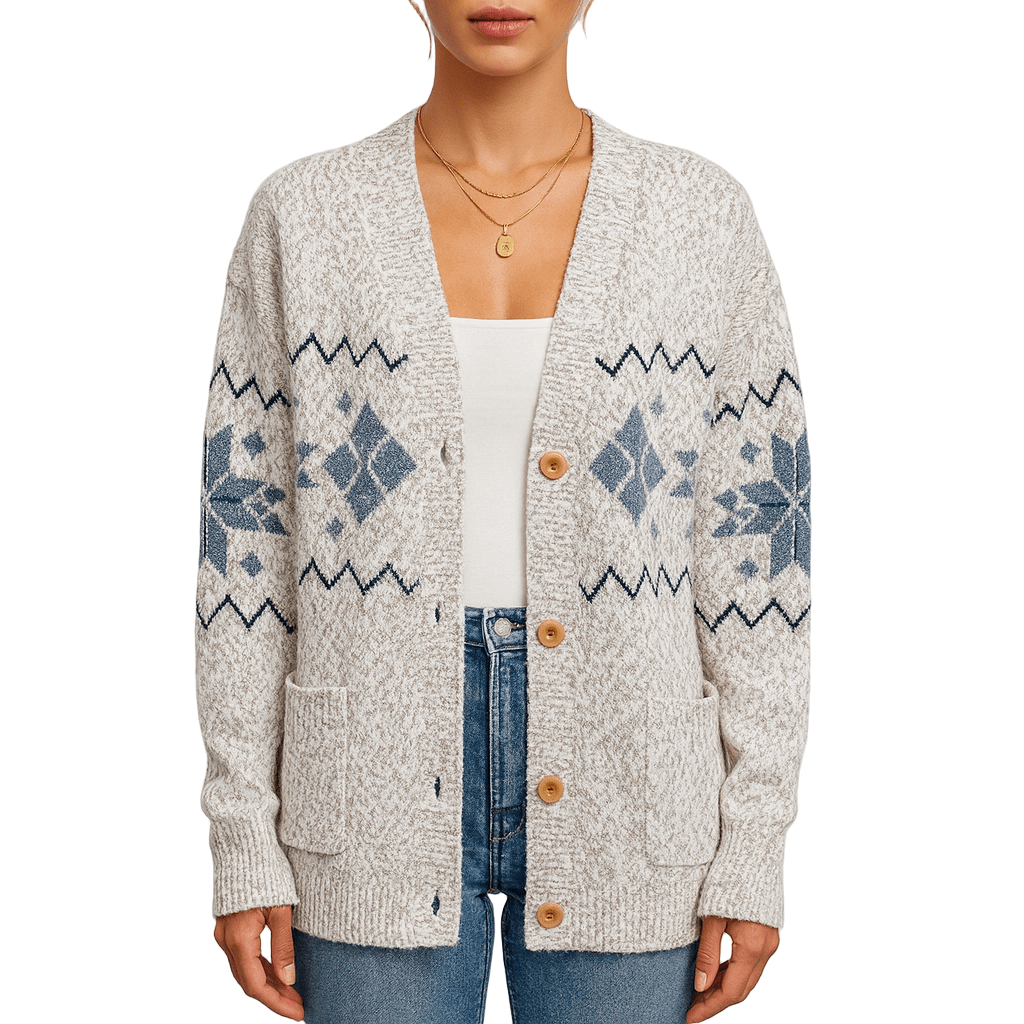 Rosgrove | Women - Knitted Button-up Cardigan - Autumn Style