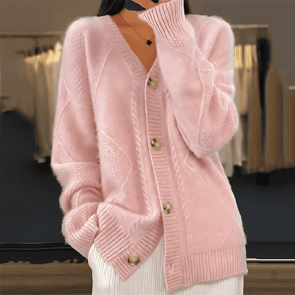 Rosgrove | Women - Knitted Long Sleeve Cardigan - Button Front