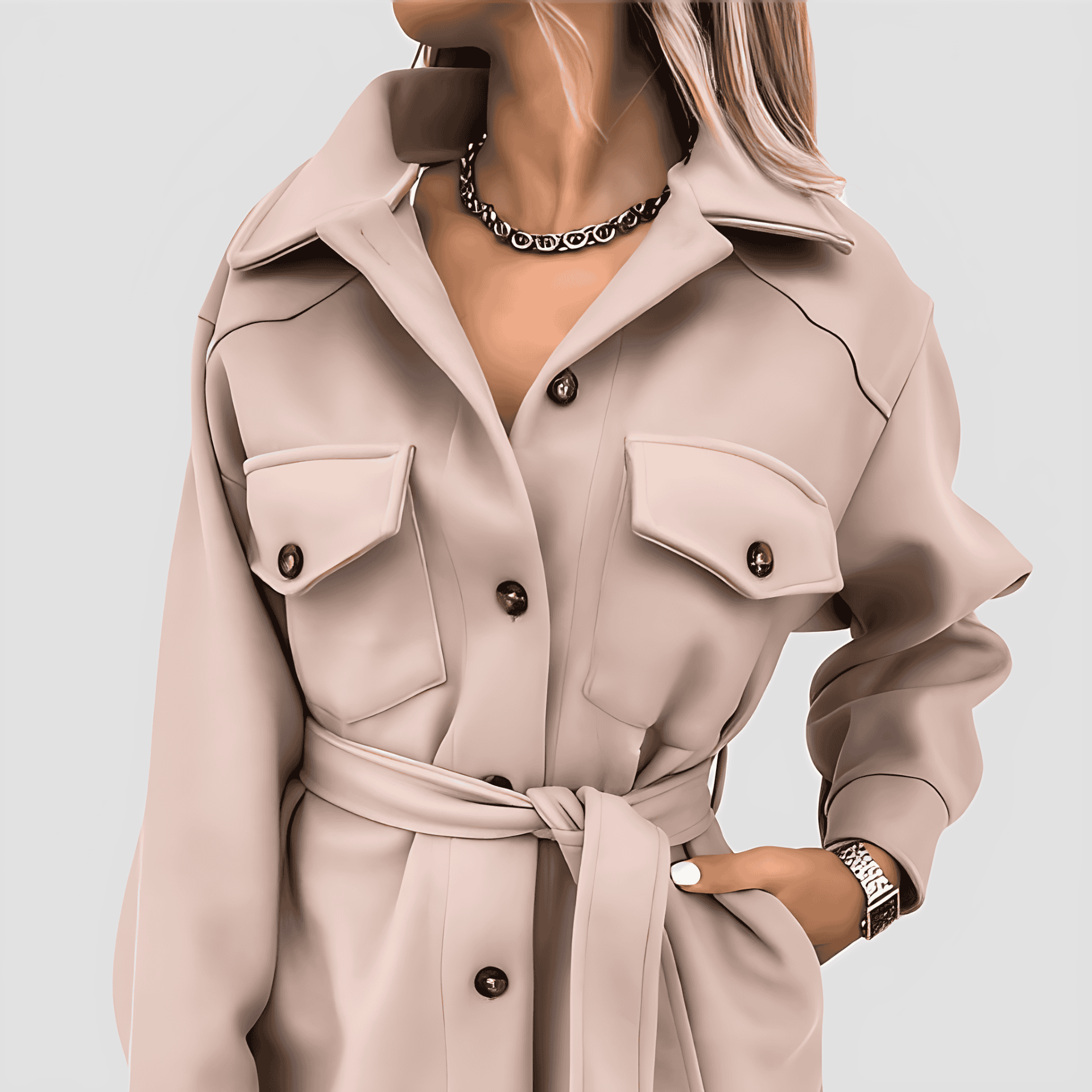 Rosgrove | Women - Lightweight Wool Lapel Collar Jacket